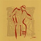 Alfred Gockel Body Language II (gold) painting